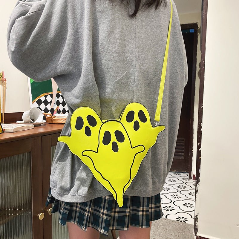 Halloween Bags Funny 3D Cartoon Ghost Cartoon Shoulder Bags Women Cute Cell Phone Purses Crossbody Bag - 4 - Scribble Snacks