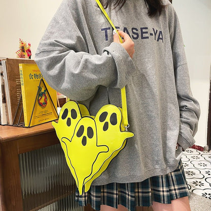 Halloween Bags Funny 3D Cartoon Ghost Cartoon Shoulder Bags Women Cute Cell Phone Purses Crossbody Bag - 4 - Scribble Snacks