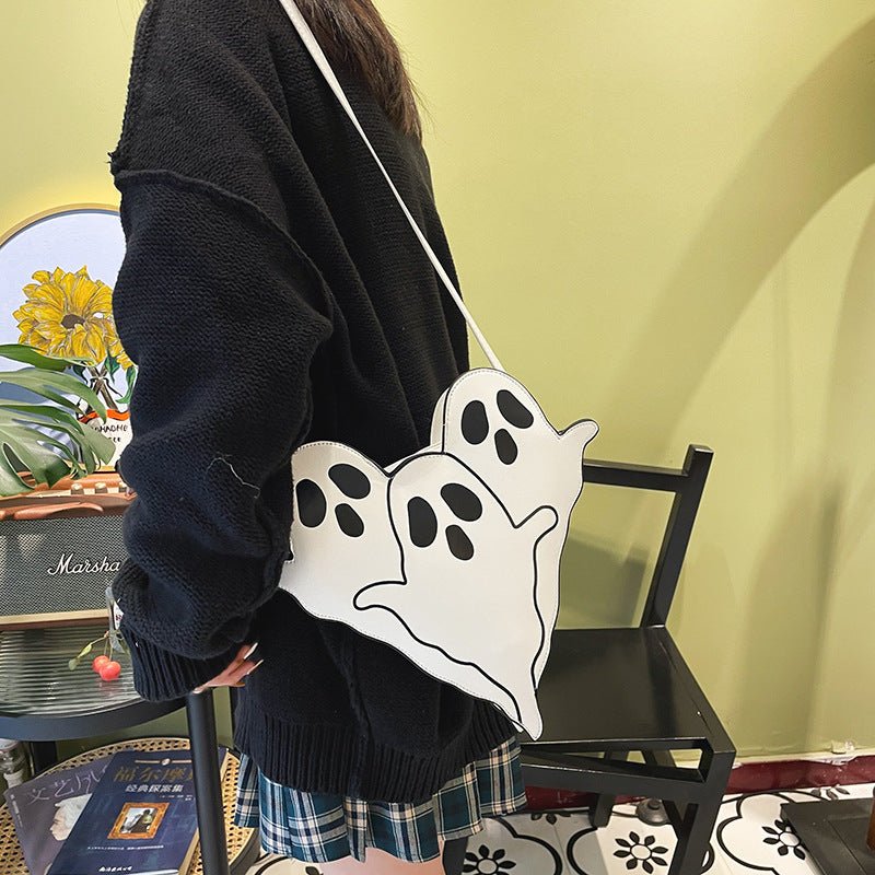 Halloween Bags Funny 3D Cartoon Ghost Cartoon Shoulder Bags Women Cute Cell Phone Purses Crossbody Bag - 4 - Scribble Snacks