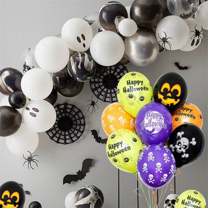 Halloween Balloon Set Pumpkin Head Spider - 0 - Scribble Snacks