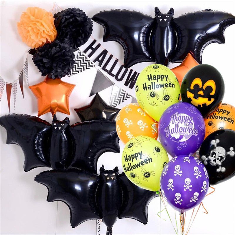 Halloween Balloon Set Pumpkin Head Spider - 0 - Scribble Snacks