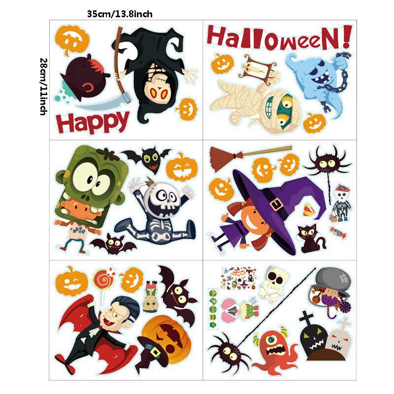 Halloween Bat Pumpkin Creative Decoration Stickers - 0 - Scribble Snacks