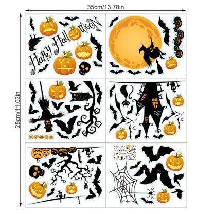 Halloween Bat Pumpkin Creative Decoration Stickers - 0 - Scribble Snacks