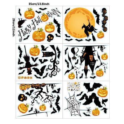 Halloween Bat Pumpkin Creative Decoration Stickers - 0 - Scribble Snacks