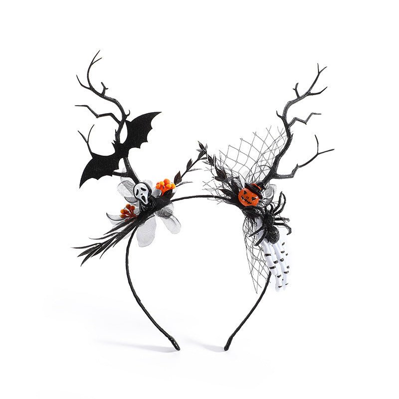 Halloween Bat Pumpkin Headband - 0 - Scribble Snacks