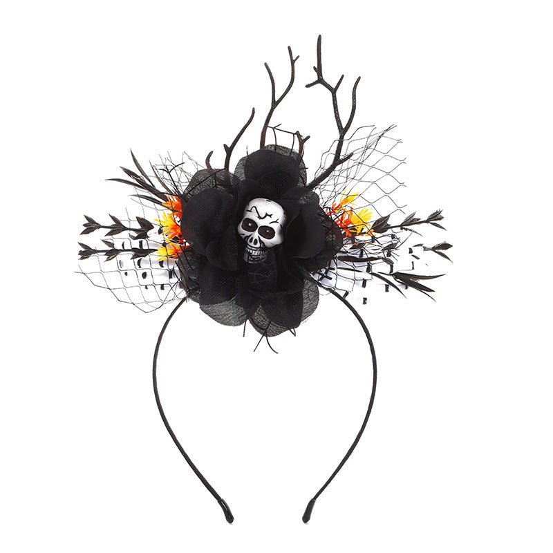 Halloween Bat Pumpkin Headband - 0 - Scribble Snacks