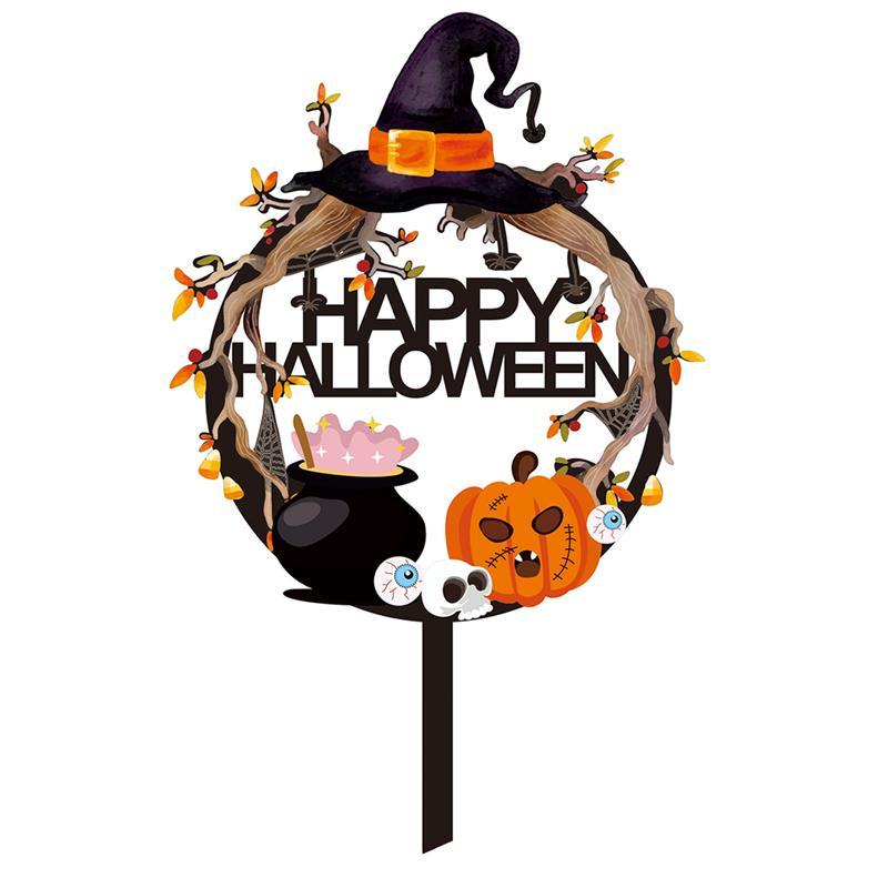 Halloween cake card decoration - 0 - Scribble Snacks