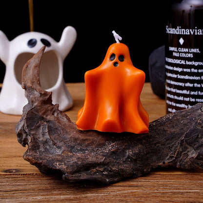 Halloween Candle Creative Ghost DIY Ornaments - 0 - Scribble Snacks