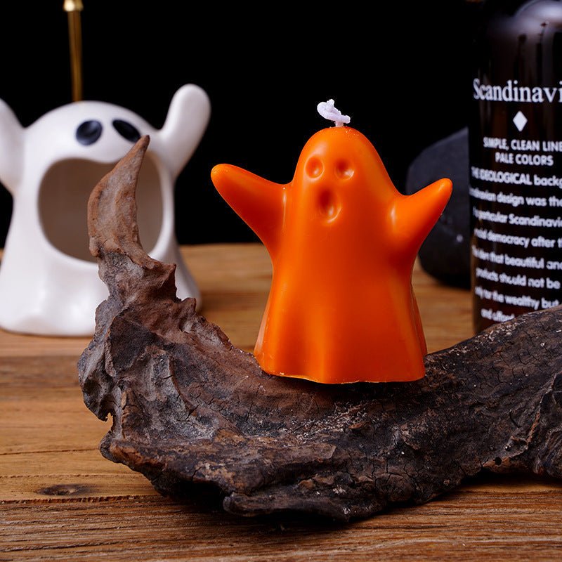 Halloween Candle Creative Ghost DIY Ornaments - 0 - Scribble Snacks