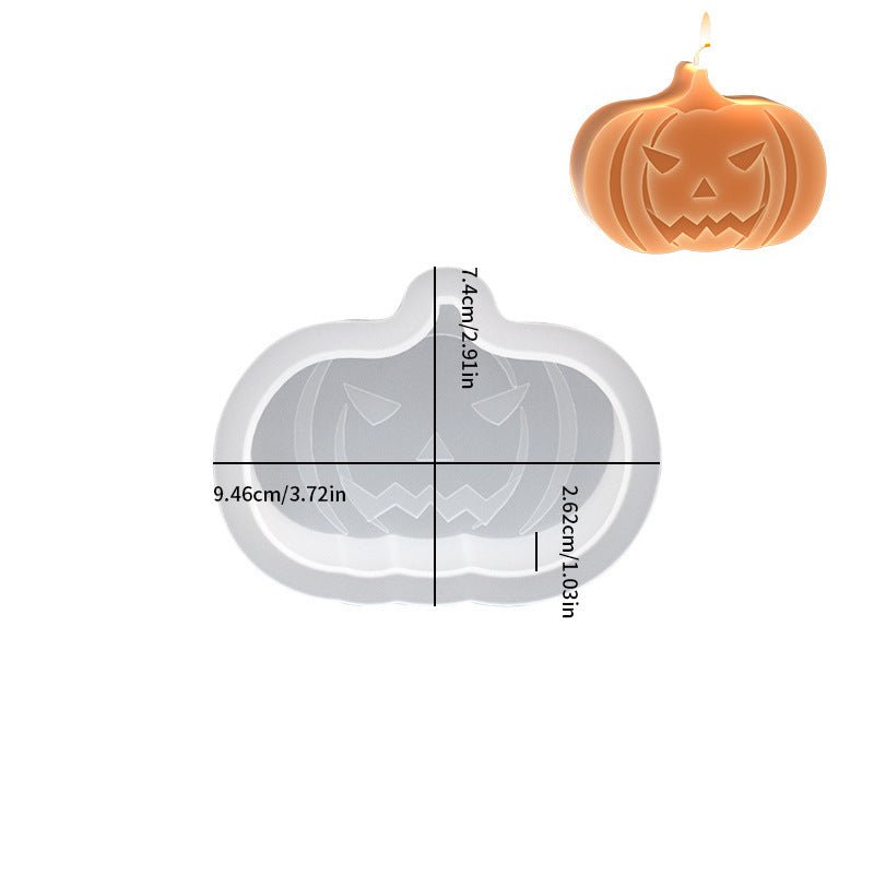 Halloween Candle Mould Ghost Pumpkin - 0 - Scribble Snacks