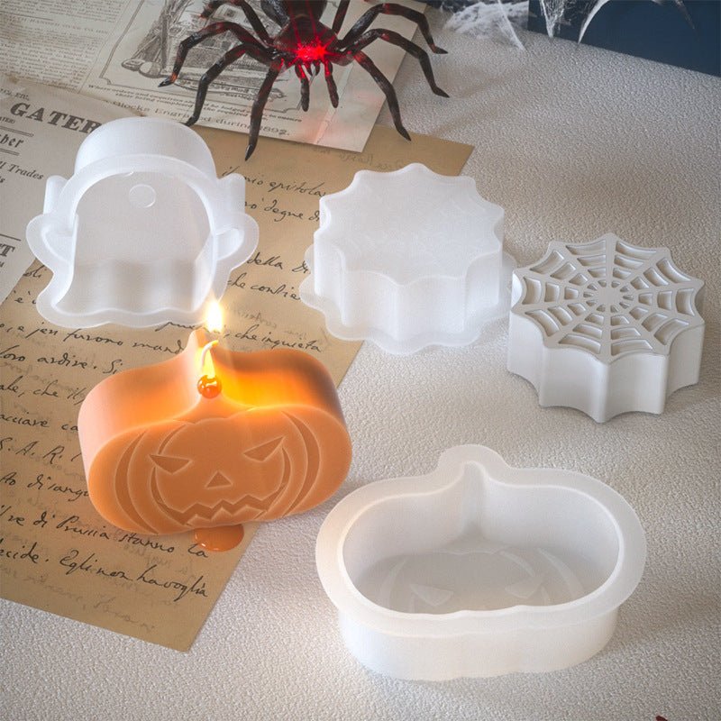 Halloween Candle Mould Ghost Pumpkin - 0 - Scribble Snacks