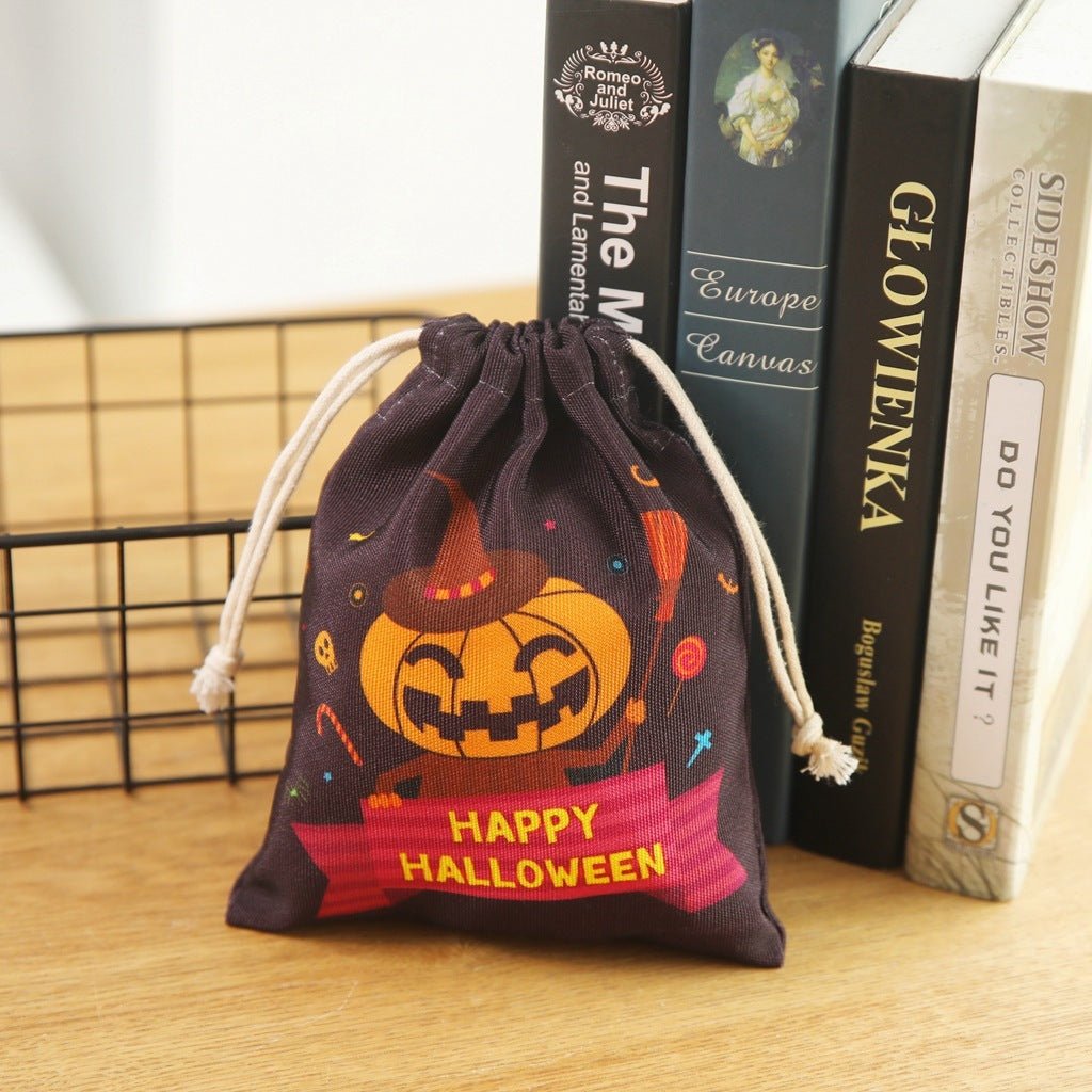 Halloween Candy Bag Drawstring - 0 - Scribble Snacks