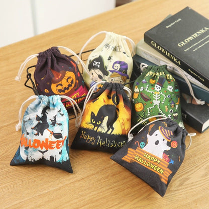 Halloween Candy Bag Drawstring - 0 - Scribble Snacks