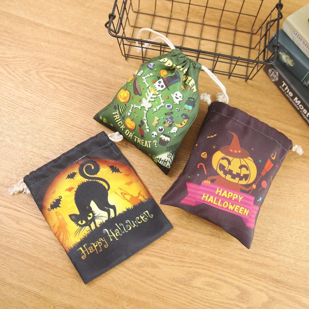 Halloween Candy Bag Drawstring - 0 - Scribble Snacks