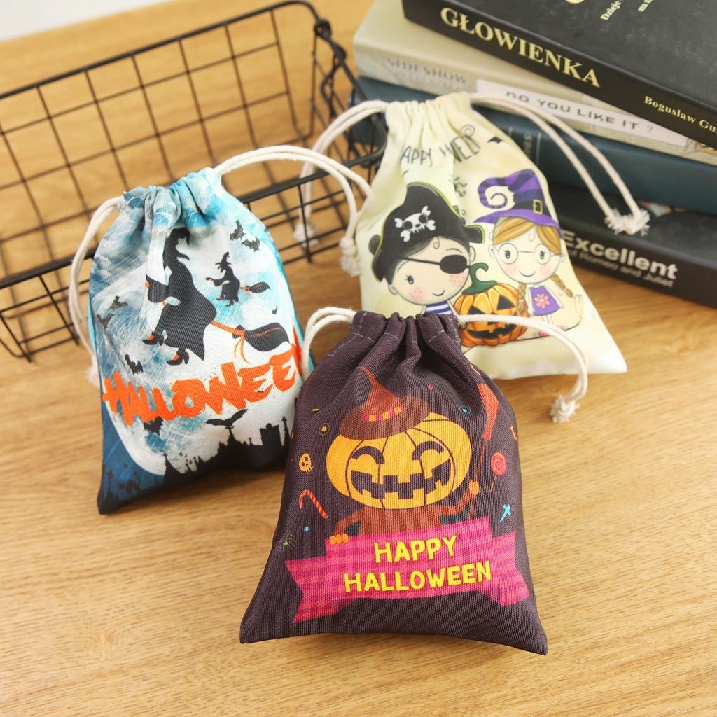 Halloween Candy Bag Drawstring - 0 - Scribble Snacks