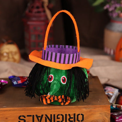 Halloween Candy Bags Cute Gift Bag Pumpkin Witch Candy Boxes - 0 - Scribble Snacks