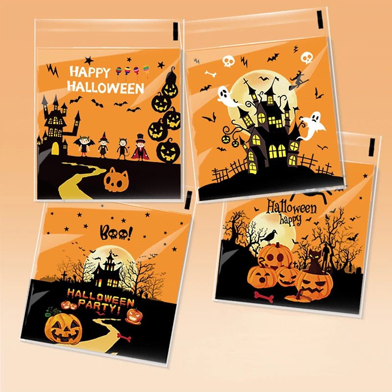 Halloween Candy Treat Bags - Halloween - Candy Buckets & Holders - Scribble Snacks