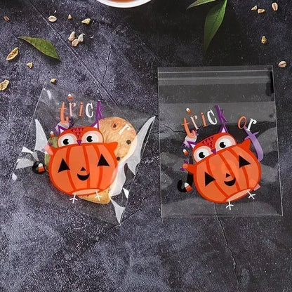 Halloween Candy Treat Bags - Halloween - Candy Buckets & Holders - Scribble Snacks