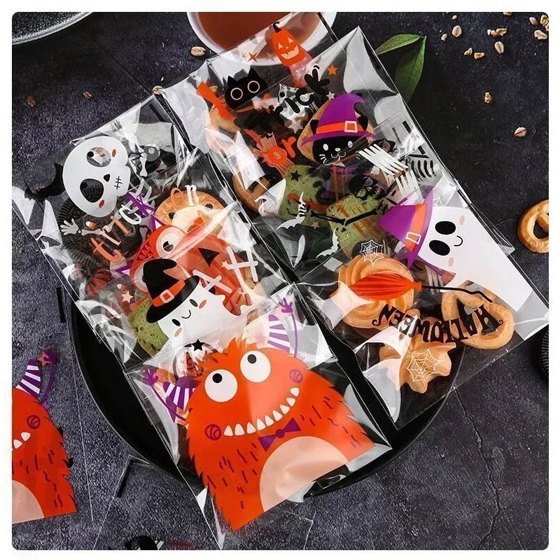 Halloween Candy Treat Bags - Halloween - Candy Buckets & Holders - Scribble Snacks