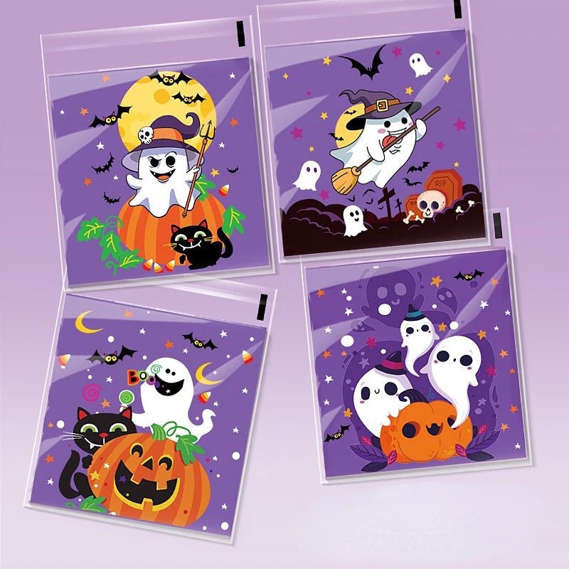 Halloween Candy Treat Bags - Halloween - Candy Buckets & Holders - Scribble Snacks