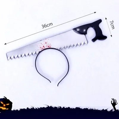 Halloween Carving Hair Fixer - Halloween - Haunted House Props (Bloody Cloth, Tombstones, Warning Tape) - Scribble Snacks