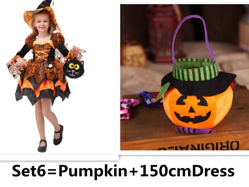 Halloween Children Costume Cosplay Witch Princess Dress - 0 - Scribble Snacks