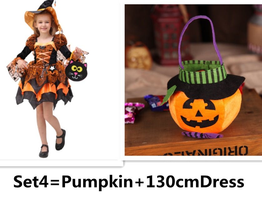 Halloween Children Costume Cosplay Witch Princess Dress - 0 - Scribble Snacks