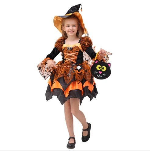 Halloween Children Costume Cosplay Witch Princess Dress - 0 - Scribble Snacks