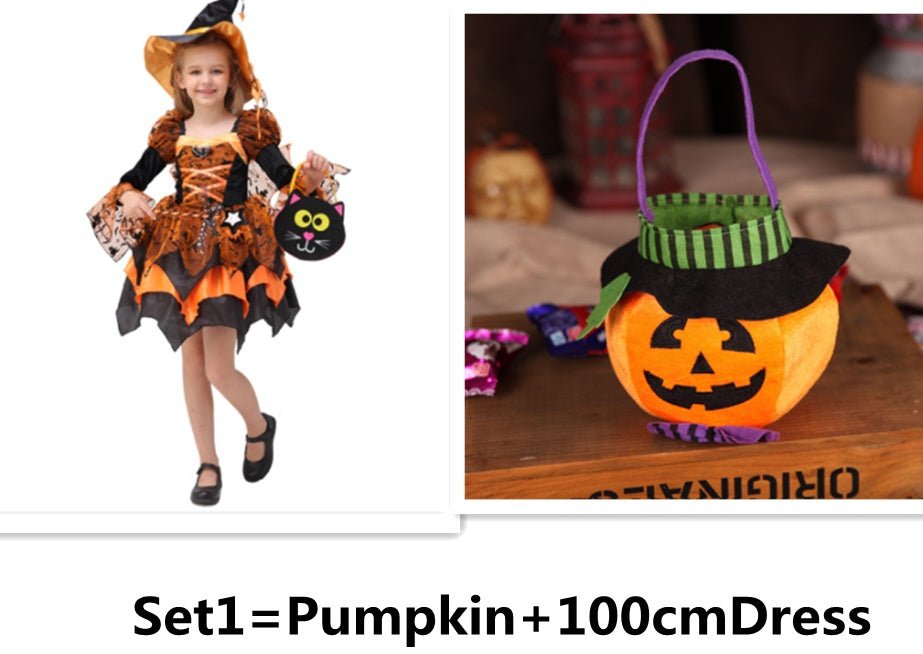 Halloween Children Costume Cosplay Witch Princess Dress - 0 - Scribble Snacks