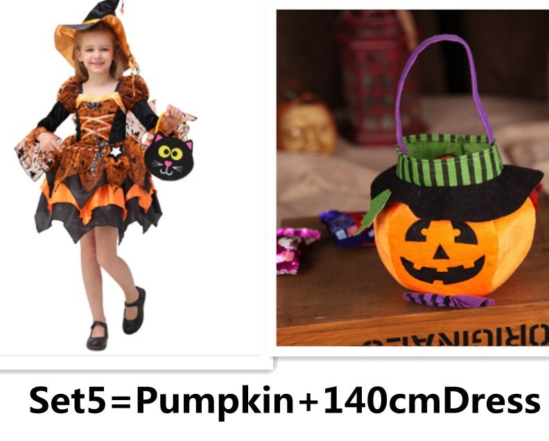 Halloween Children Costume Cosplay Witch Princess Dress - 0 - Scribble Snacks