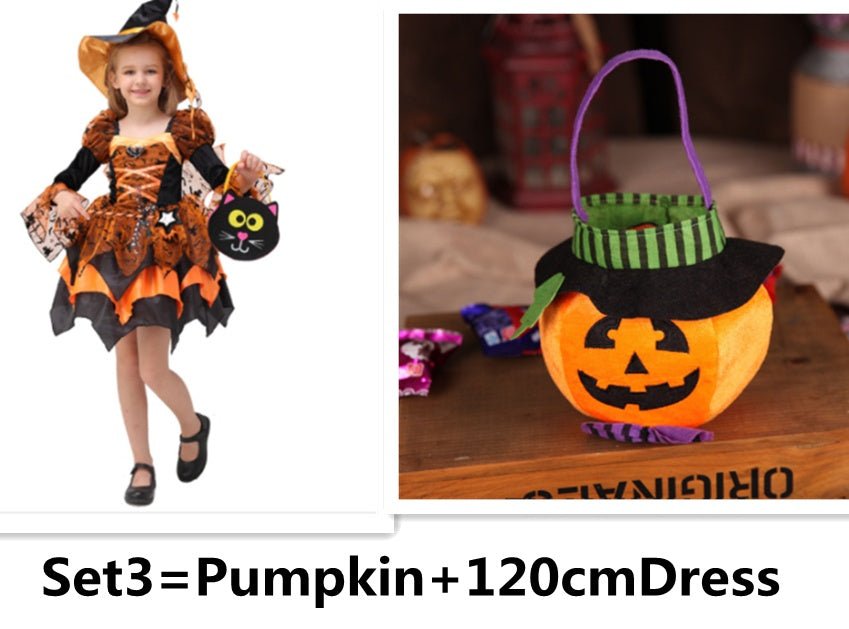 Halloween Children Costume Cosplay Witch Princess Dress - 0 - Scribble Snacks