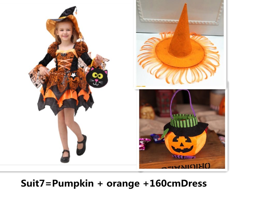 Halloween Children Costume Cosplay Witch Princess Dress - 0 - Scribble Snacks