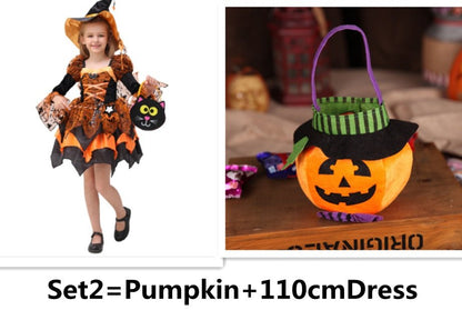 Halloween Children Costume Cosplay Witch Princess Dress - 0 - Scribble Snacks