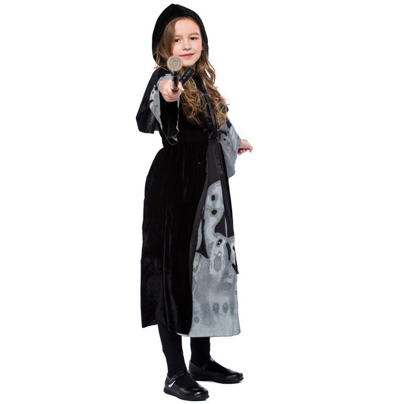 Halloween Children Skeleton Ghost Costume - 0 - Scribble Snacks