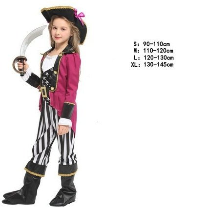 Halloween children's pirate costume - 0 - Scribble Snacks