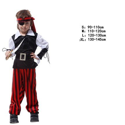 Halloween children's pirate costume - 0 - Scribble Snacks