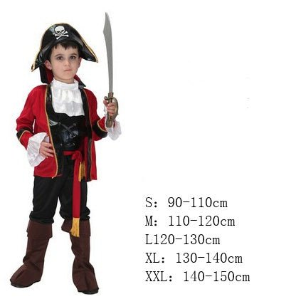 Halloween children's pirate costume - 0 - Scribble Snacks