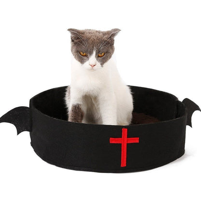 Halloween Christmas Horror Pet Cat Dog Bed - 0 - Scribble Snacks