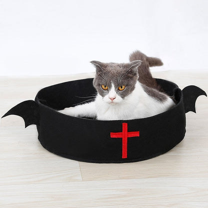 Halloween Christmas Horror Pet Cat Dog Bed - 0 - Scribble Snacks