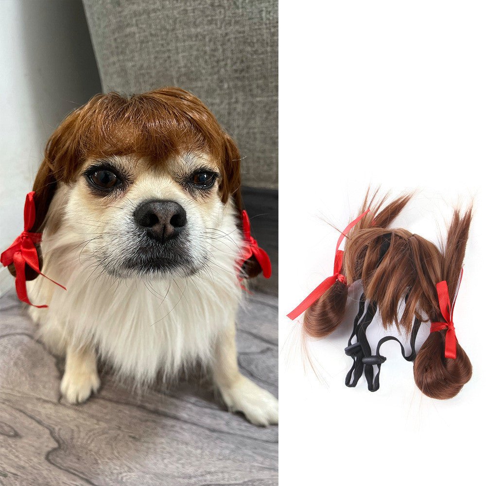 Halloween Christmas Wig Pet Hair Accessories - 0 - Scribble Snacks