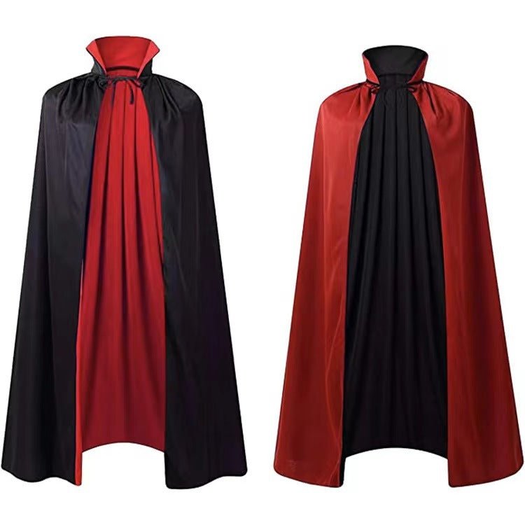 Halloween Cloak Costumes Wizard Cloak For Children Hooded Capes Mantle Black Party Decoration - 0 - Scribble Snacks