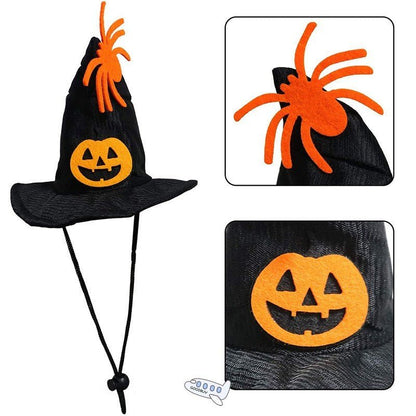 Halloween Collar Children Witch Hat Pet Dog Cat Funny Party Cospl - 0 - Scribble Snacks