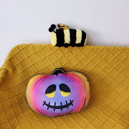 Halloween Colorful Funny Pumpkin Pillow Plush Toy - 0 - Scribble Snacks