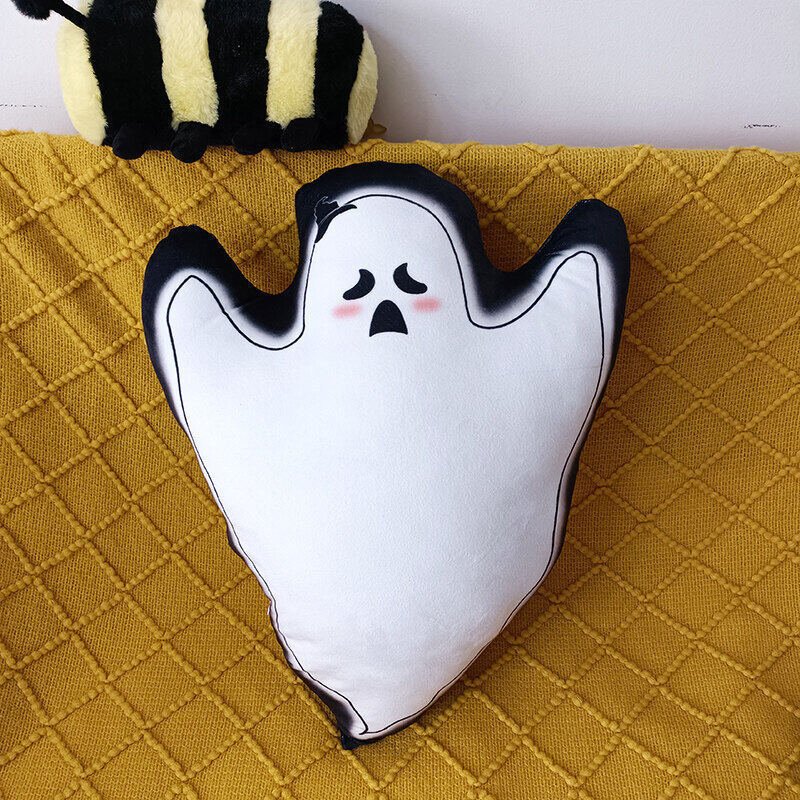 Halloween Colorful Funny Pumpkin Pillow Plush Toy - 0 - Scribble Snacks