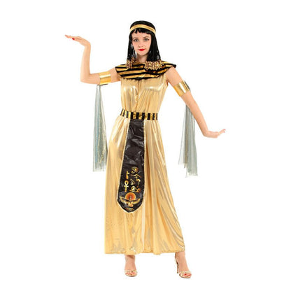 Halloween Cosplay Costume Masquerade Cleopatra Costumes Indian Queen Princess Costumes - 0 - Scribble Snacks