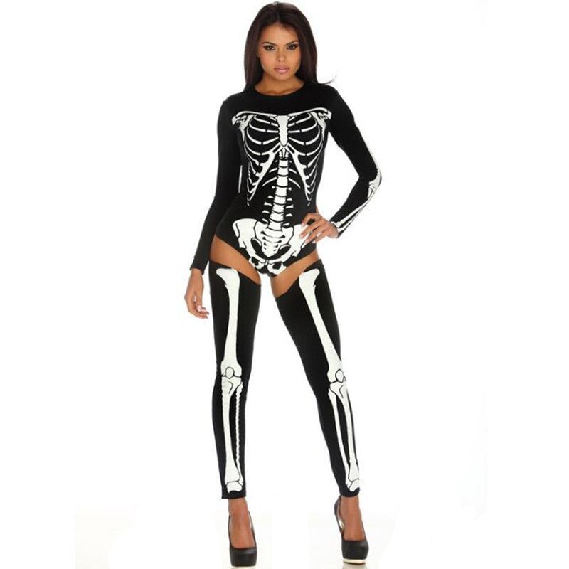 Halloween Cosplay Costume Skull Zombie Uniform - 0 - Scribble Snacks