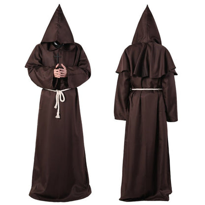 Halloween Costume Medieval Friar Wizard Costume - 0 - Scribble Snacks