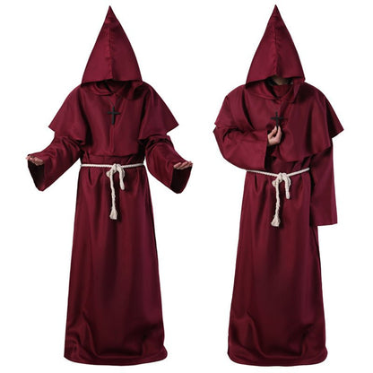 Halloween Costume Medieval Friar Wizard Costume - 0 - Scribble Snacks