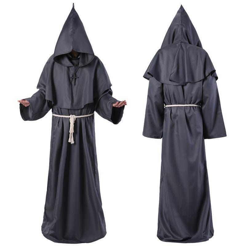 Halloween Costume Medieval Friar Wizard Costume - 0 - Scribble Snacks