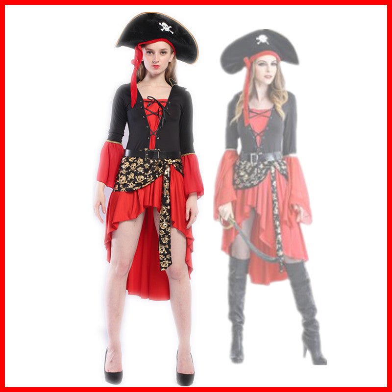 Halloween costume new female pirate costume - 0 - Scribble Snacks